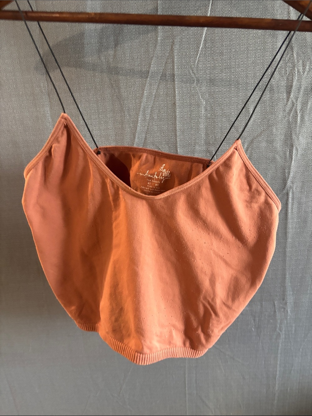 Free People Soft Cotton-Blend Rust Camisole Top - Women Intimates & Sleepwear